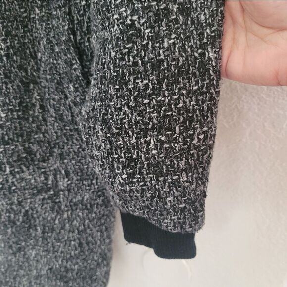 forever 21 Women's 3/4 Length Knit Button Up Coat - Picture 3 of 8